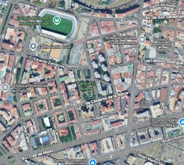 Mapa de la zona